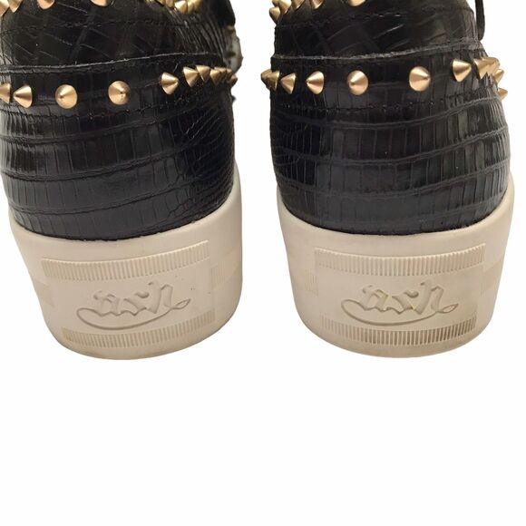 Ash Women's Black Leather Krush Platform Spike Oxford Shoe Sneaker Women Size 38 - Picture 5 of 8